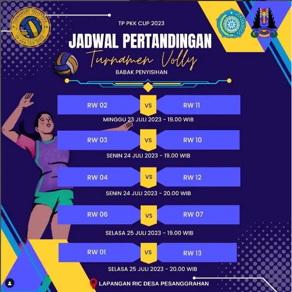 Jadwal Lomba Volly
