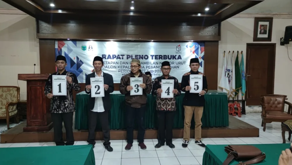5 (Lima) Nama Dan Nomor Calon Tetap Kepala Desa Terpilih Dalam Kontestasi Pemilihan Kepala Desa Pesanggrahan Tahun 2022